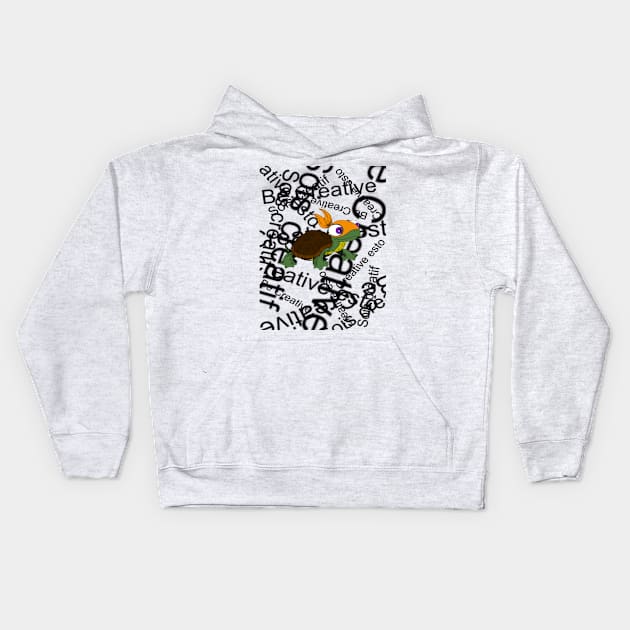 Be Creative Kids Hoodie by Kreate2escape 